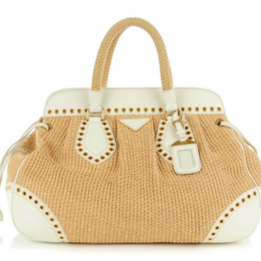 Paglia Vitello Daino Large Frame Bag